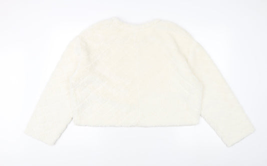 Womens UK Size 14 Zara Ivory Pullover Jumper