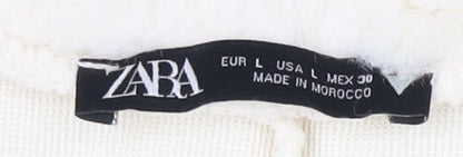 Womens UK Size 14 Zara Ivory Pullover Jumper