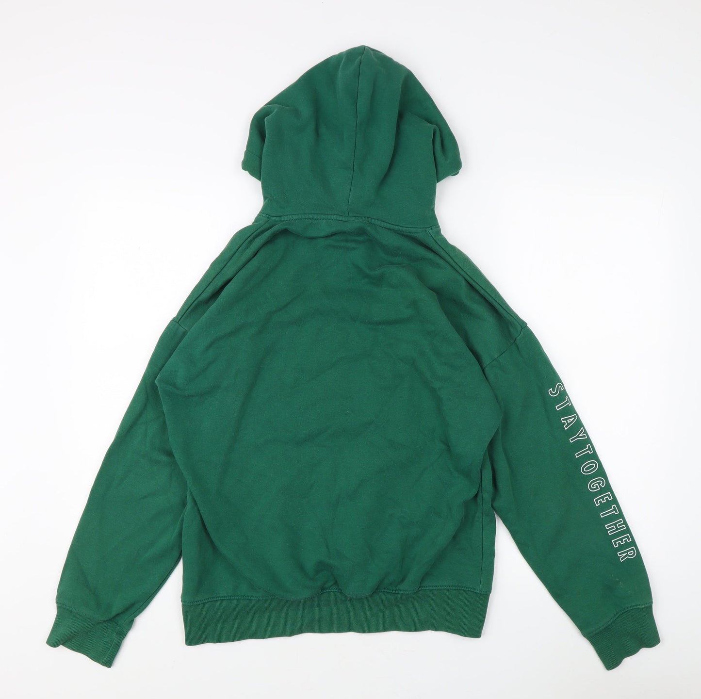 H&M Women's Green Pullover Hoodie XS