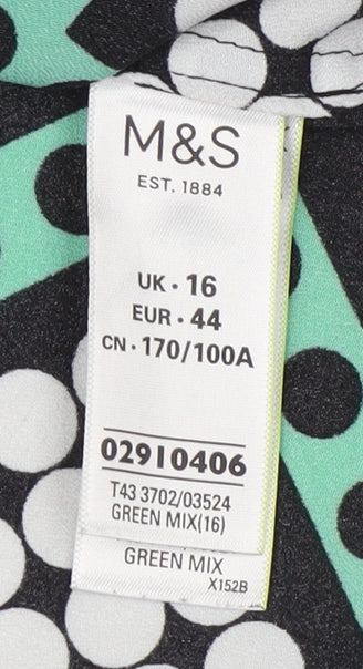 Womens UK Size 16 Marks and Spencer Multicoloured  Blouse
