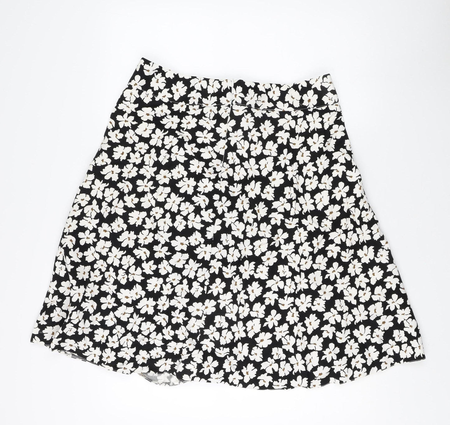 Cotswold Collections Women's Black Floral Skirt, Size 16