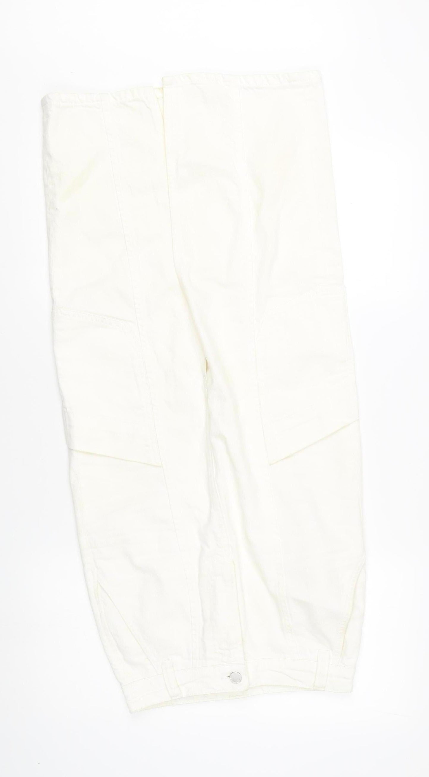 Mint Velvet Women's White Cargo Midi Skirt Size 6