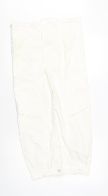 Mint Velvet Women's White Cargo Midi Skirt Size 6