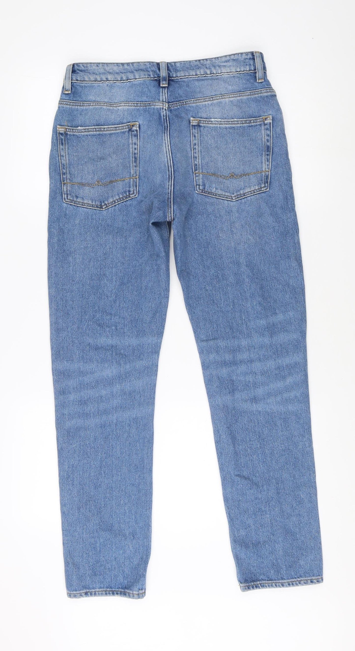 Womens UK Size 30 ASOS DESIGN Regular Fit Straight Blue Jeans