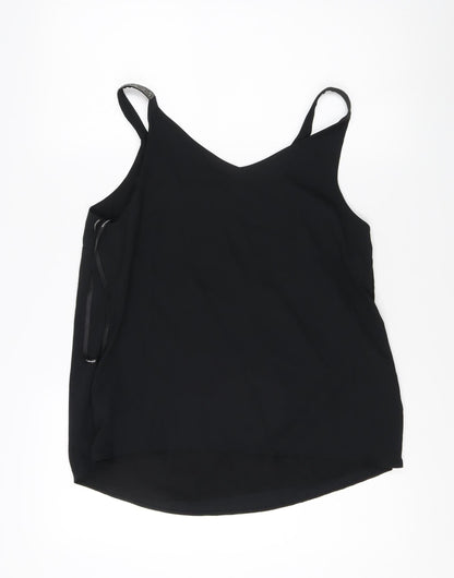 Womens UK Size 12 Dorothy Perkins Black Camisole Tank