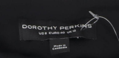Womens UK Size 12 Dorothy Perkins Black Camisole Tank