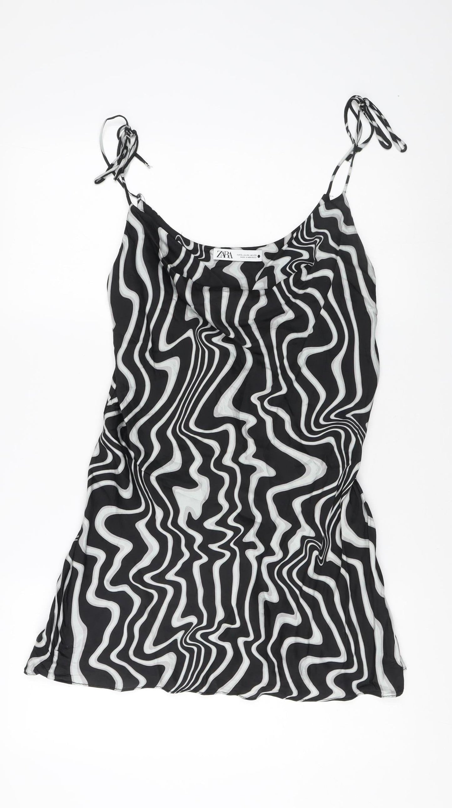 Womens UK Size XL Zara Multicoloured Camisole Tank
