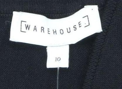 Warehouse Women Black Long Sleeve Dress Size 10