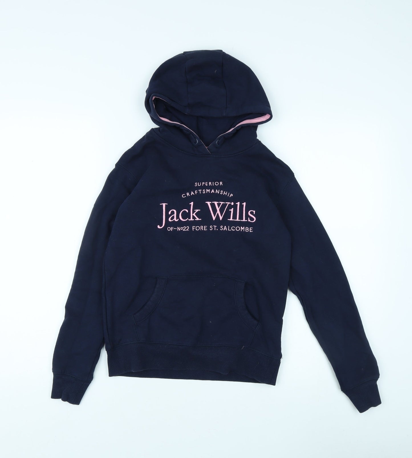 Jack Wills Girls Blue Pullover Hoodie 10-11 Years