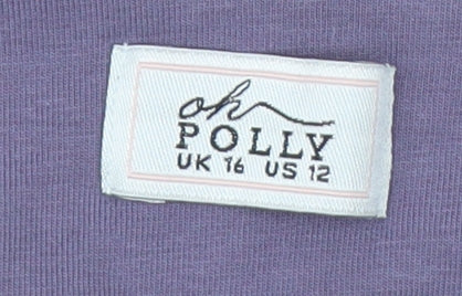 Womens UK Size 16 Oh Polly Purple Camisole Tank
