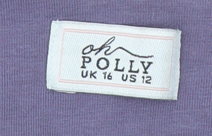 Womens UK Size 16 Oh Polly Purple Camisole Tank