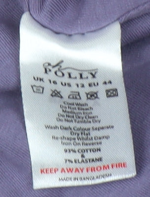 Womens UK Size 16 Oh Polly Purple Camisole Tank