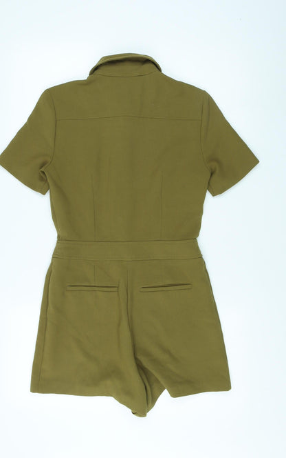 Topshop Women's Green Playsuit Size 8
