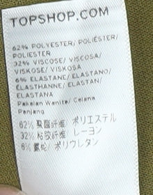 Topshop Women's Green Playsuit Size 8