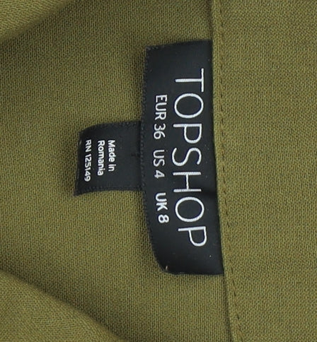 Topshop Women's Green Playsuit Size 8