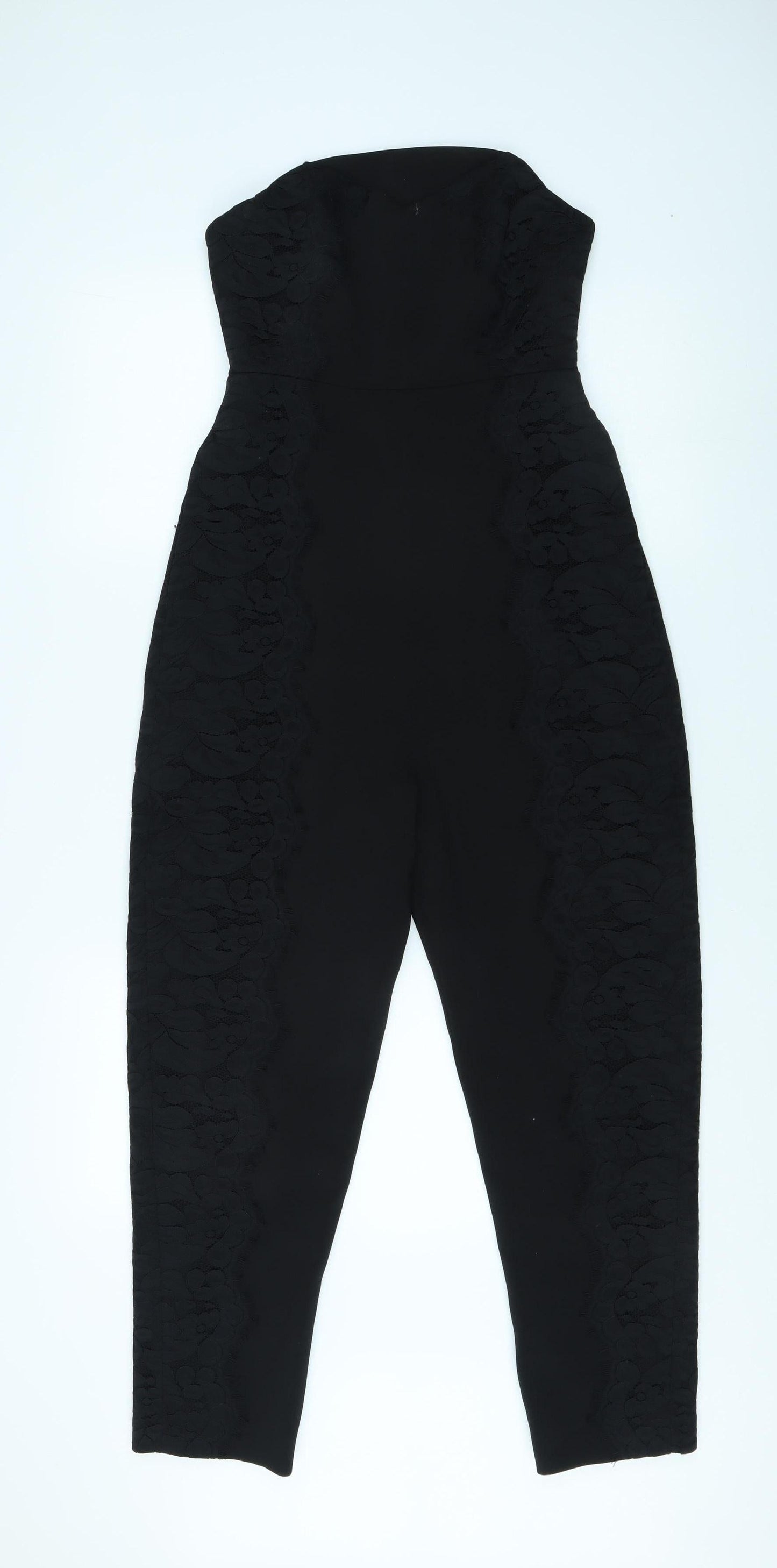 Whistles Women's Black Lace Jumpsuit Size 8