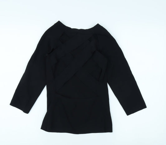 Womens UK Size 8 River Island Black  Blouse