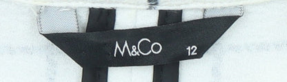Womens UK Size 12 M&Co White