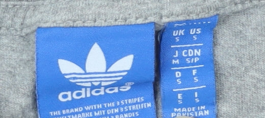 Unisex Adults UK Size S adidas Grey  T-Shirt