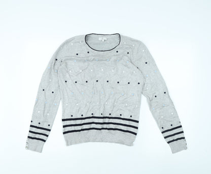 Womens UK Size S CC Grey Pullover Jumper