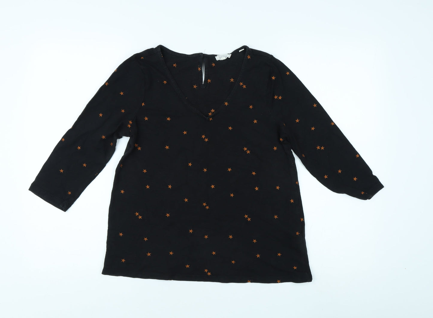 Womens UK Size 10 Fat Face Black  Blouse