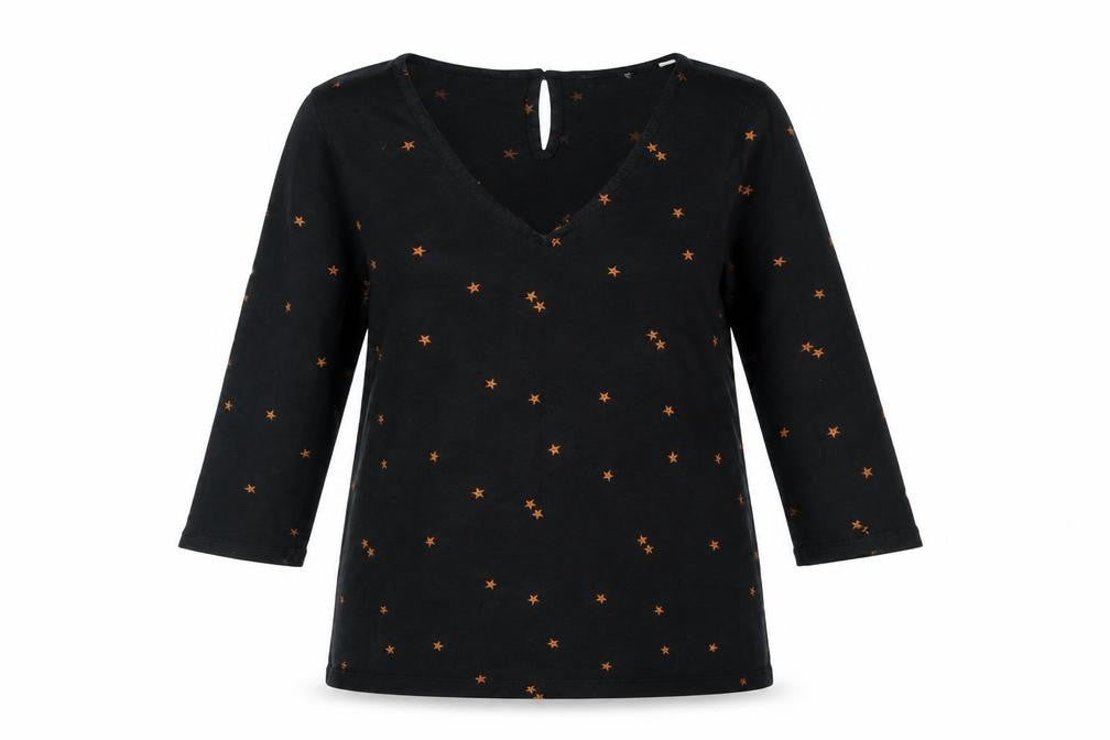 Womens UK Size 10 Fat Face Black  Blouse
