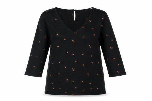 Womens UK Size 10 Fat Face Black  Blouse