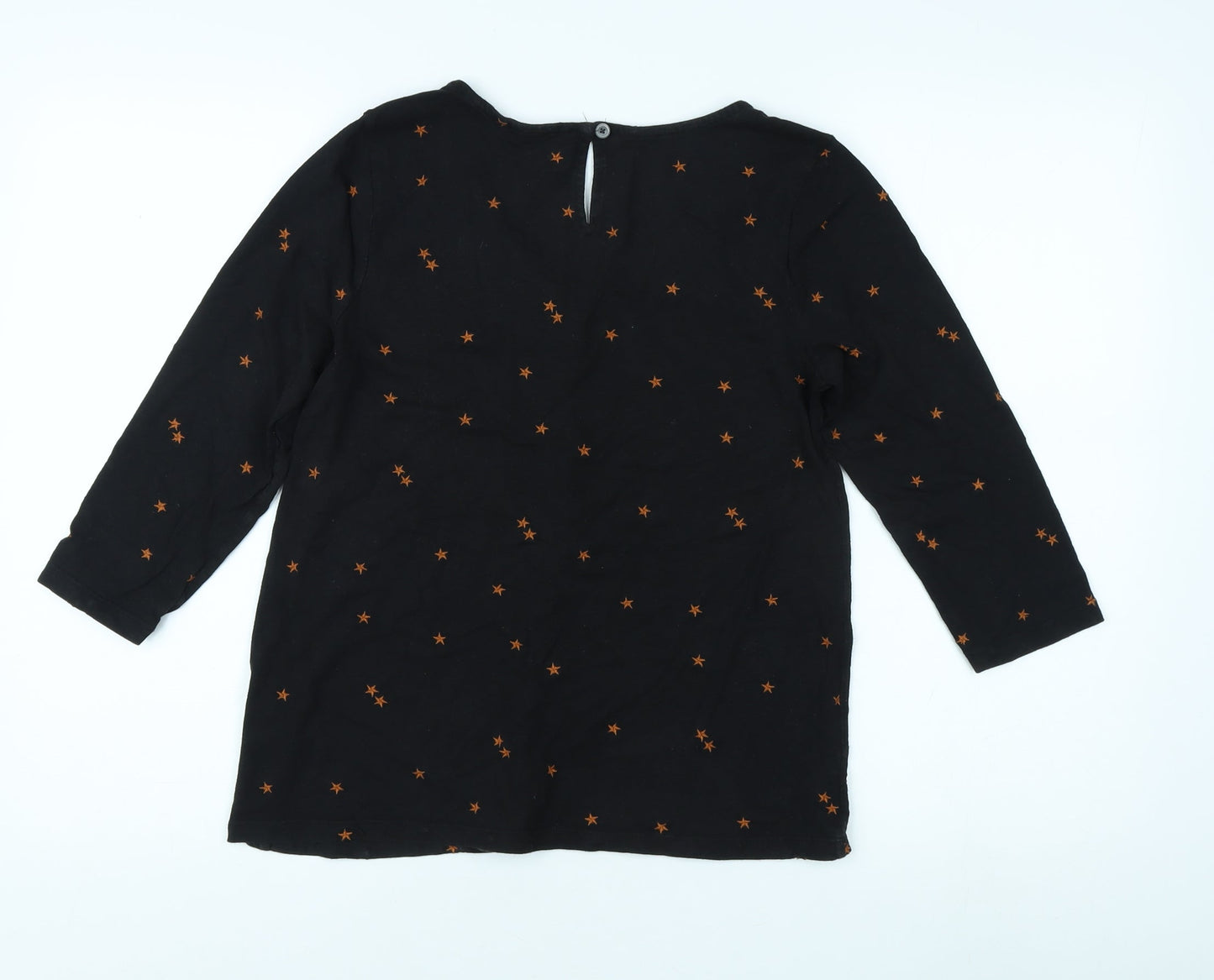 Womens UK Size 10 Fat Face Black  Blouse