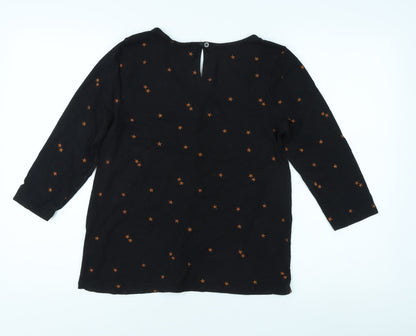 Womens UK Size 10 Fat Face Black  Blouse