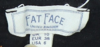 Womens UK Size 10 Fat Face Black  Blouse