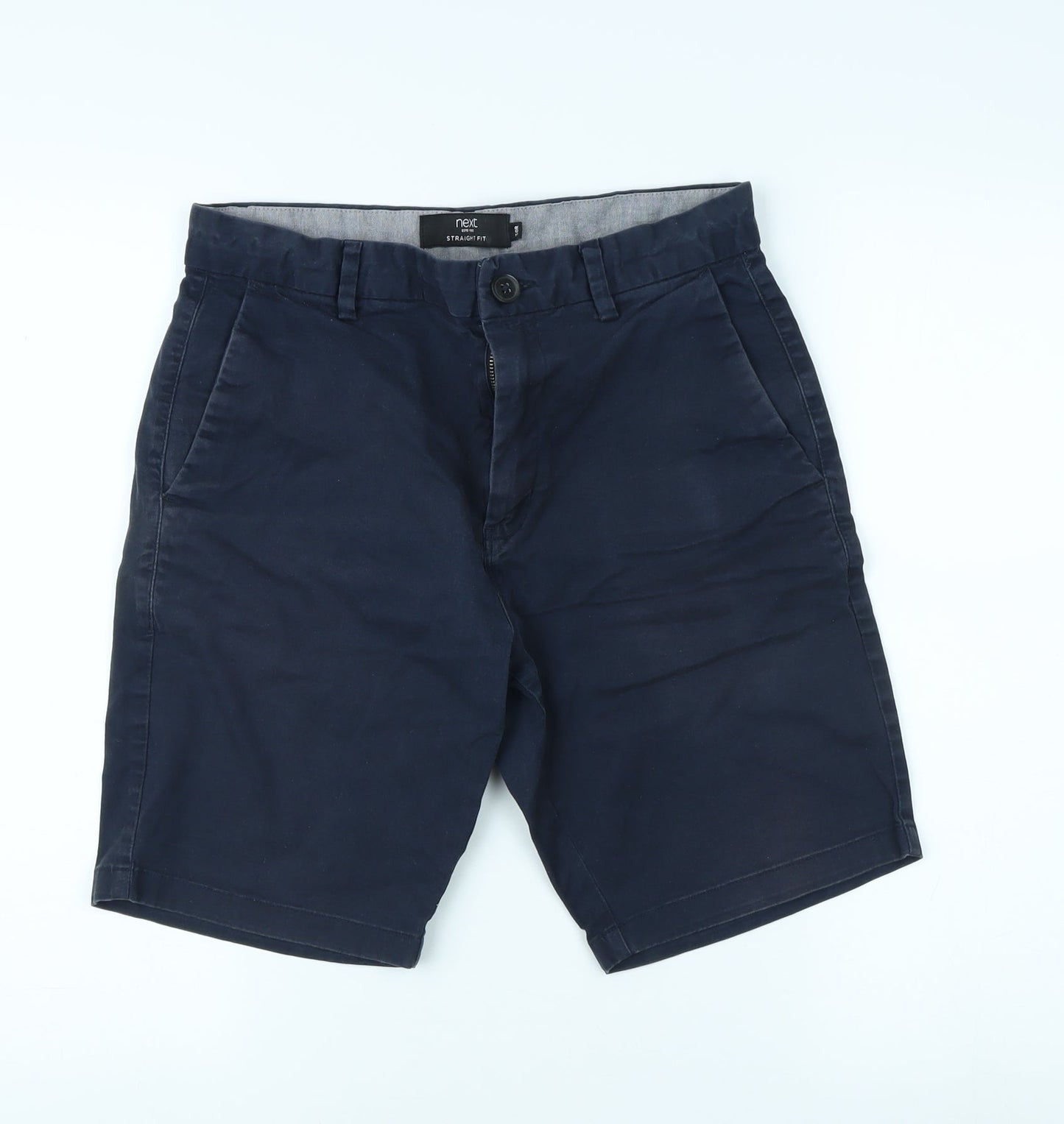 Next Men's Blue Chino Shorts, Size 30, Casual Comfort