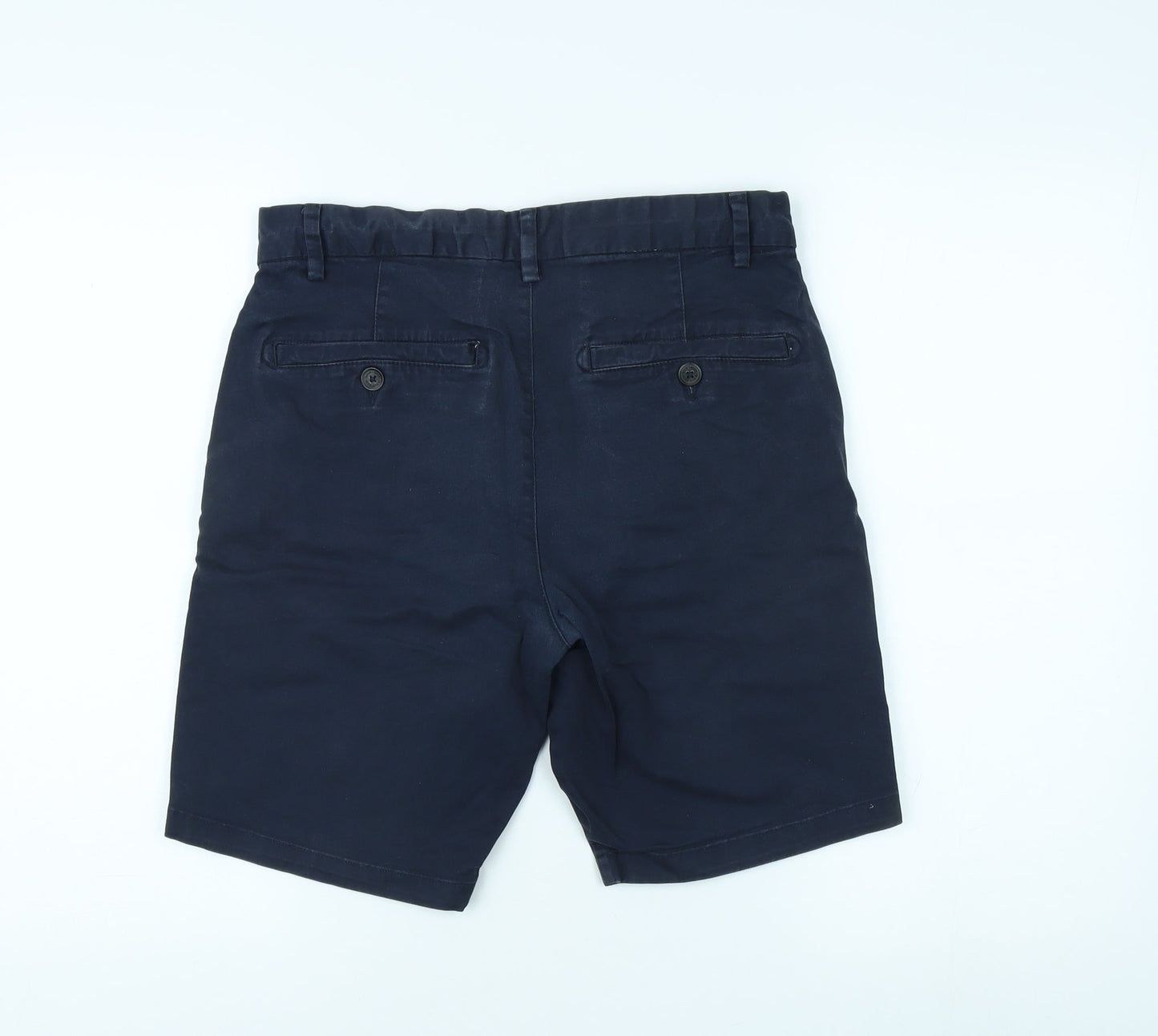 Next Men's Blue Chino Shorts, Size 30, Casual Comfort