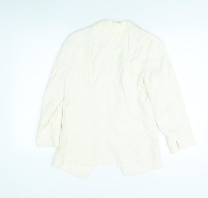 H&M Women's Ivory Blazer, Size 8, Long Sleeve