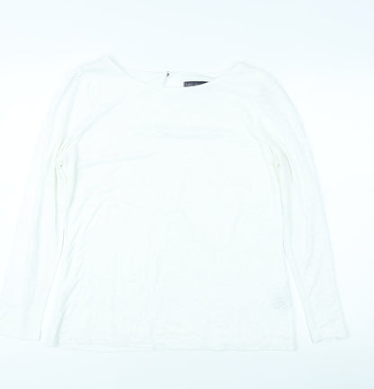 Womens UK Size 14 Marks and Spencer White Basic Blouse