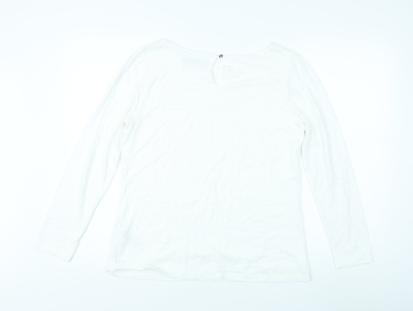 Womens UK Size 14 Marks and Spencer White Basic Blouse