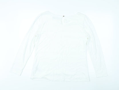 Womens UK Size 14 Marks and Spencer White Basic Blouse