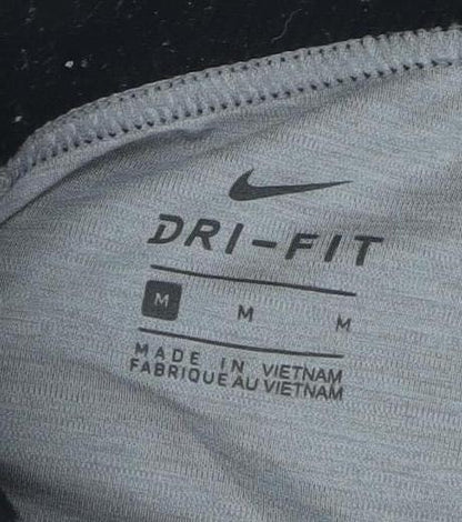 Nike Women's Grey Dri-FIT Leggings - Size M Slim Fit