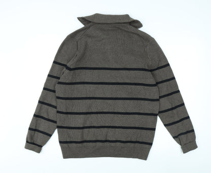 Marks and Spencer Men's Brown M Full Zip Jumper