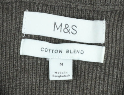 Marks and Spencer Men's Brown M Full Zip Jumper