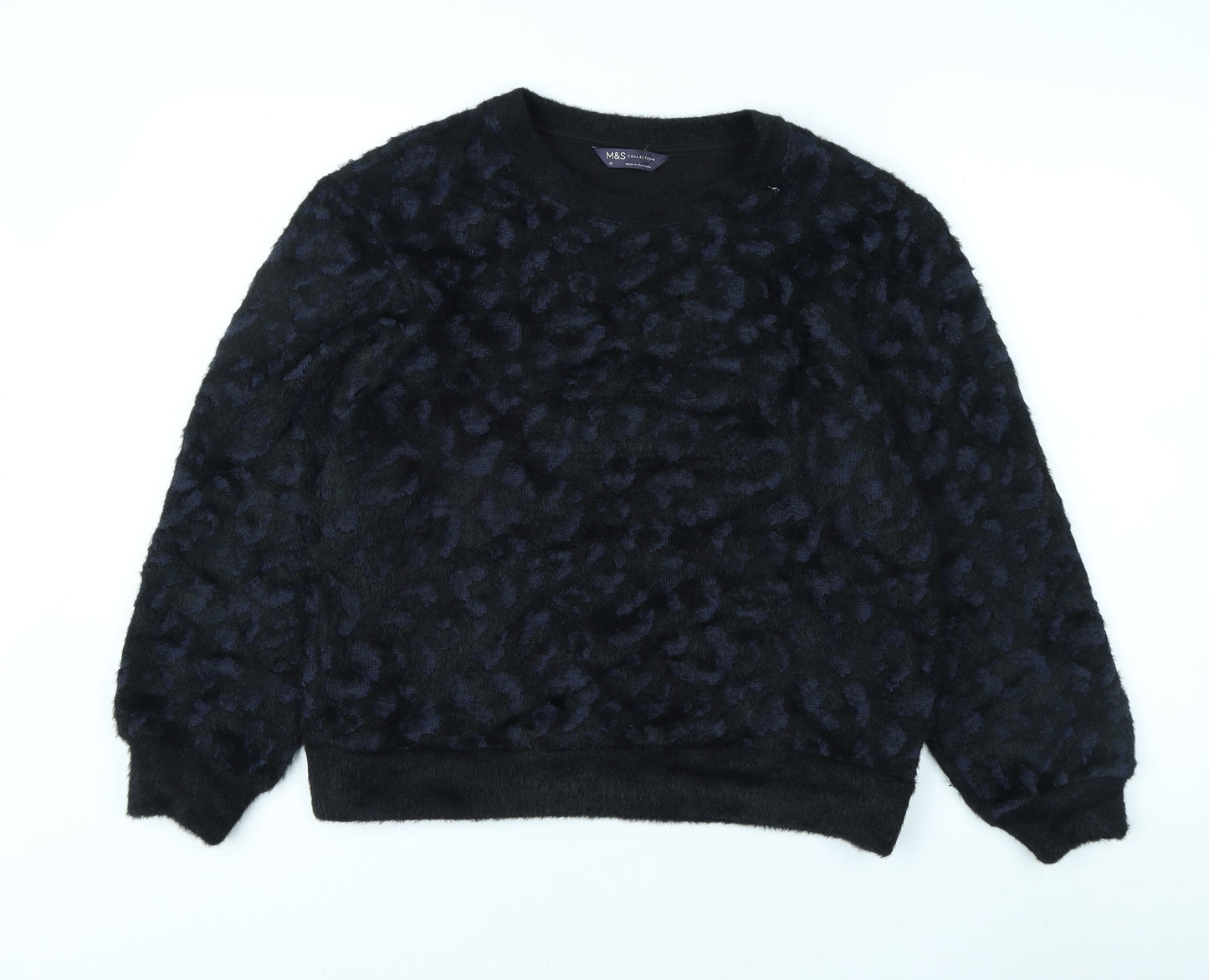 Womens UK Size XS Marks and Spencer Black Pullover Jumper