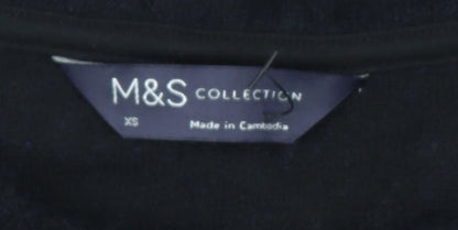 Womens UK Size XS Marks and Spencer Black Pullover Jumper