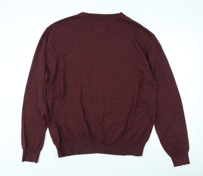 Red Herring Men’s Red Pullover Jumper 2XL NY Graphic