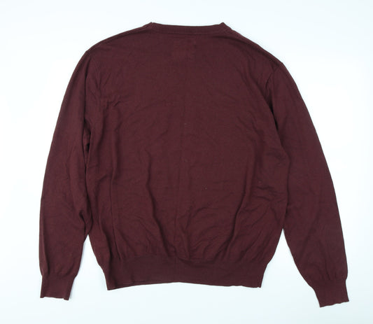 Red Herring Men’s Red Pullover Jumper 2XL NY Graphic