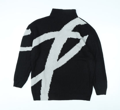 Womens UK Size 8 Topshop Black Pullover Jumper