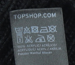 Womens UK Size 8 Topshop Black Pullover Jumper