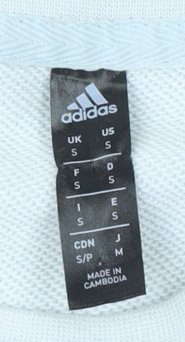 Mens UK Size S adidas White Pullover Sweatshirt