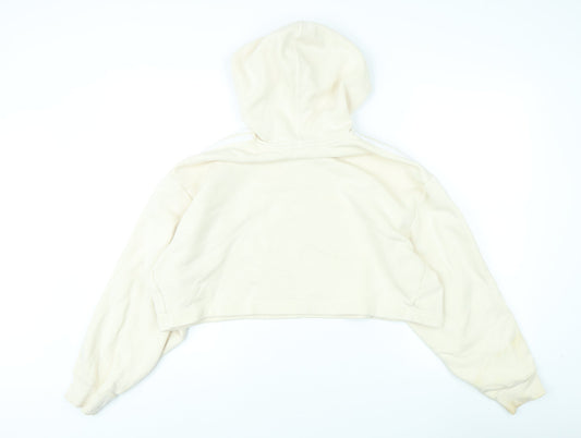 Adidas Women's Beige Pullover Hoodie, Size S - Casual Activewear