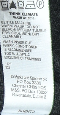 Womens UK Size 14 Marks and Spencer Black Pullover Jumper