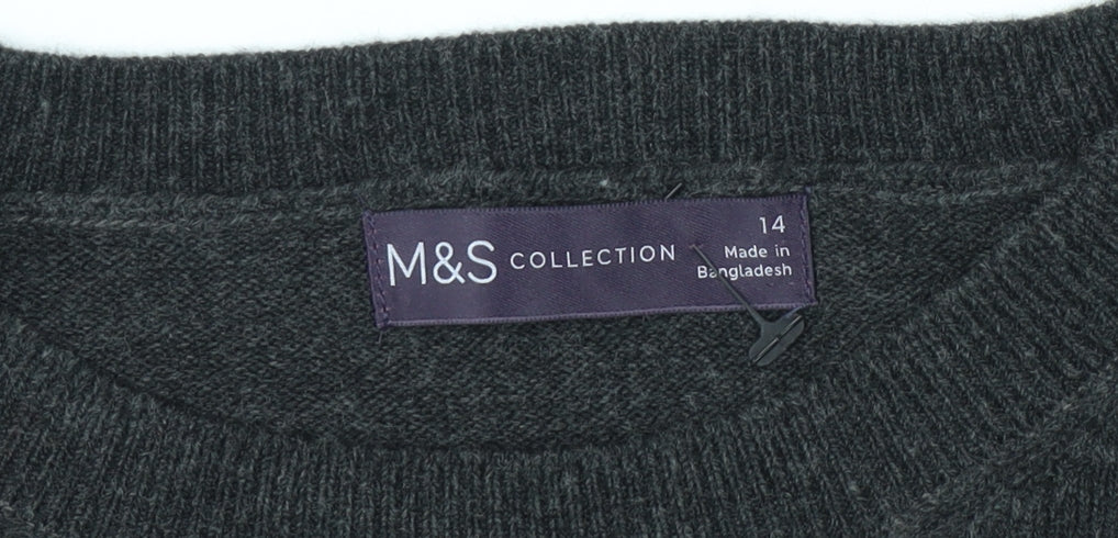 Womens UK Size 14 Marks and Spencer Black Pullover Jumper