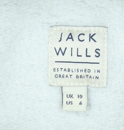 Womens UK Size 10 Jack Wills Grey Pullover Hoodie